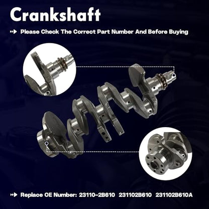 1.6 G4FD Head Gasket Set Timing Chain Kit Crankshaft Piston Con-Rod