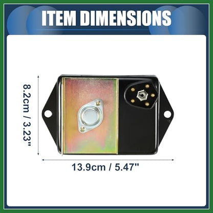 Motoforti Ignition Control Module, Inner Ignition Module Control Unit No.1230938 for Dodge B Van 1972-1978 for Dodge CB300 1974-1978 ABS Black, 1 Pc Long-lasting
