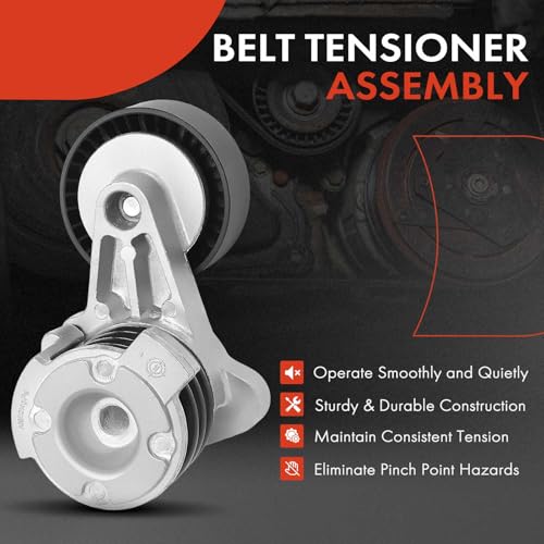 A-Premium Belt Tensioner Assembly with Pulley Compatible with BMW