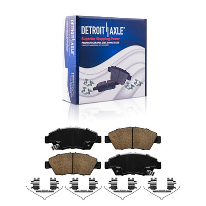 Detroit Axle - 10pc Brake Kit for 2009 2010 2011 2012 2013 Honda Fit - size: 10PR50783/KIT