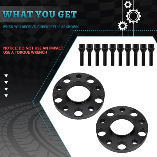 IRONTEK 5x120mm Wheel Spacers Fit for BMW 2011 1 Series M/ 12-13 118i/ 05-12 120i/ 08-13 125i/ 98-99 318i/ 89-10 525i/ 06-10 650i/ 87-92 735i, Forged 20mm Thread Pitch M12x1.5 Hub Bore 72.56mm 4PCS - color: 5x4.75 inch-4PCS