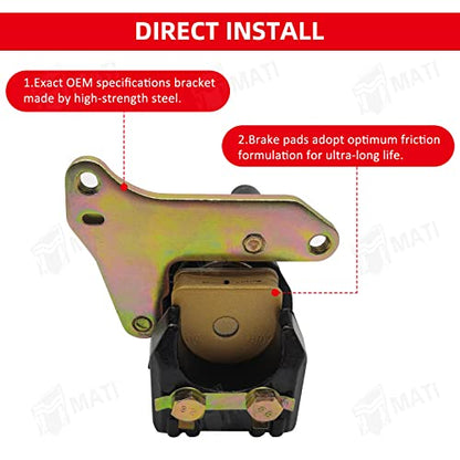M MATI Rear Brake Caliper for Honda 400EX TRX400EX Sportrax 1999-2004 ATC200X ATC350X 1986-1987 with Parking Brake Off 43250-HN1-006 06435-HA5-671