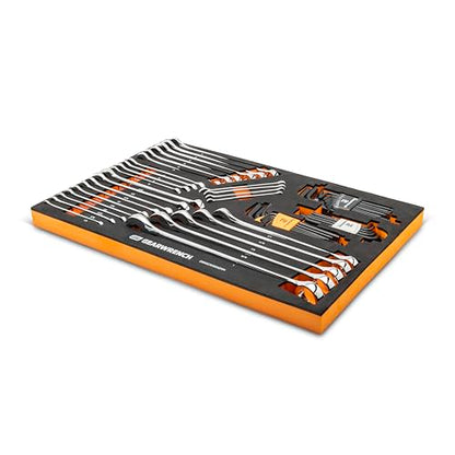 GEARWRENCH 59 Pc 6 Pt Combination Wrench and Hex Key Set | GWMSCWS6SAEMM