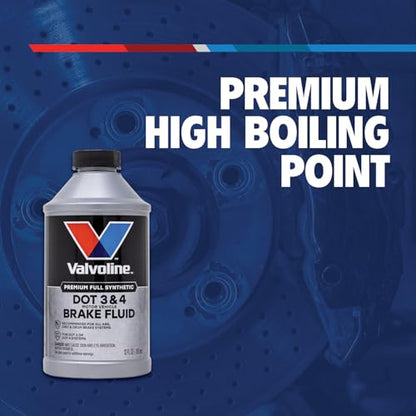 Valvoline DOT 3 & 4 Synthetic Brake Fluid, 12 oz - size: 12 fl oz