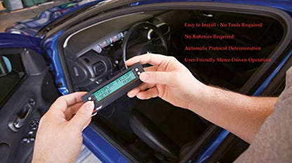 ScanGauge SG2 Ultra Compact 3-in-1 Automotive Computer with Customizable Real-Time Fuel Economy Digital Gauges for OBD2 Vehicles