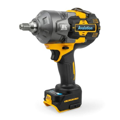Avalution Cordless Impact Wrench 1/2 Inch, Brushless High Torque Impact Gun