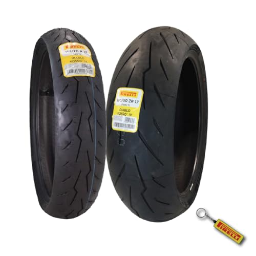 Pirelli Diablo Rosso IV Front & Rear Tire Set 110/70 ZR 17 & 190/50 ZR 17 - size: 110/70 ZR 17 54H; 190/50 ZR 17