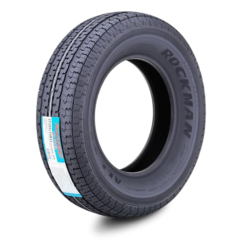 ROCKMAN Heavy Duty Trailer Tire ST205/75R15 10-Ply Load Range E 110M, Set1 - size: ST205/75R15 /10PR