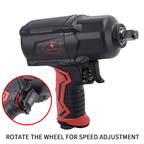 AEROPRO TOOLS Pneumatic Impact Wrench 1/2-Inch Air Impact Gun