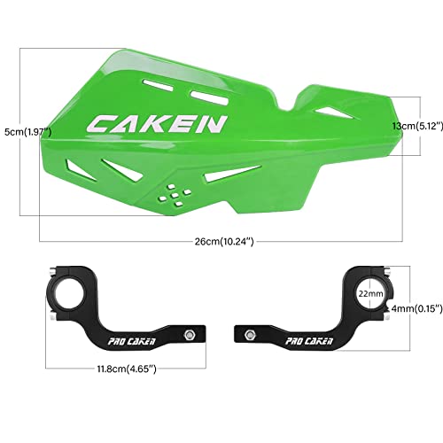 Universal Hand Guards for 7/8" 22mm 1 1/8" 28mm Bar - color: Green