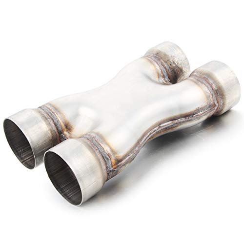 Exhaust X Pipe 3" Inlet, A-KARCK 3" Outlet 12" Long Stainless Steel X Pipe for Smoother Exhaust - color: X Pipe, size: 3.0inch 12"Long