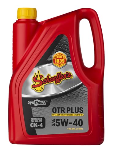 Schaeffer Manufacturing Co. 9000CK4-006S SynShield OTR Plus Full Synthetic Diesel Engine Oil 5W-40, 1-Gallon Bottle