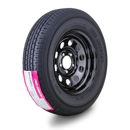 Free Country Trailer Tire Wheel ST175/80R13 6-Ply C 91N 5X4.5 Black Mod Rim - size: ST175/80R13 /6PR