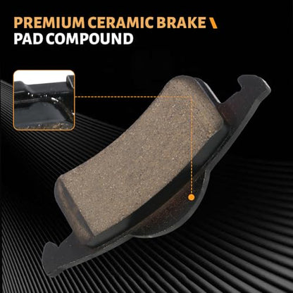 D791 Rear Ceramic Brake Pads Kit Fit For Jeep Grand Cherokee 1999-2004 - style: HZ791