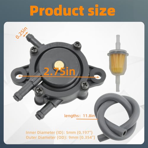 2 Sets 808656 Fuel Pump W/Fuel Line Fuel Filter and Clamps