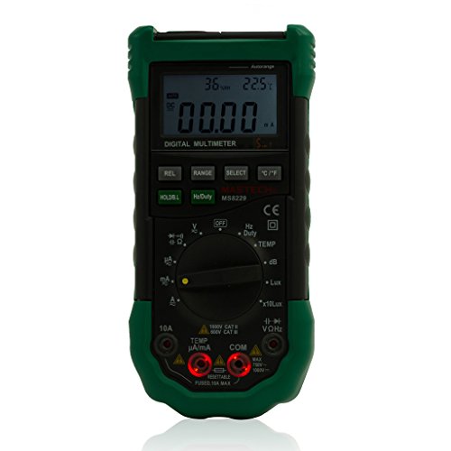 Mastech MS8229 5 in1 Auto Range Digital Multimeter Lux Sound Level Temperature Humidity Tester