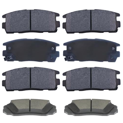 Front and Rear Ceramic Disc Brake Pads Replacement for GMC Terrain 2010-2017,For Chevrolet Equinox 2010-2017 - style: UPD1421+UPD1275