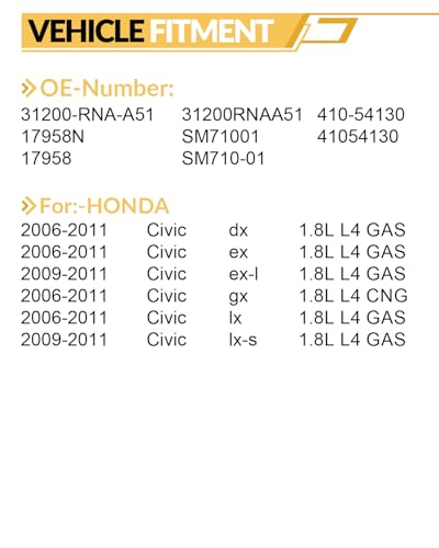 AATEE 17958 12V 1.2KW 9 Teeth CW Starter for:-Honda Civic 2006-2011 - style: 31200-RNA-A51