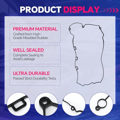 Valve Cover Gasket VS50769R for Chevy Saturn 2.2L 2.4L 2006‑2012 - size: VS50769R