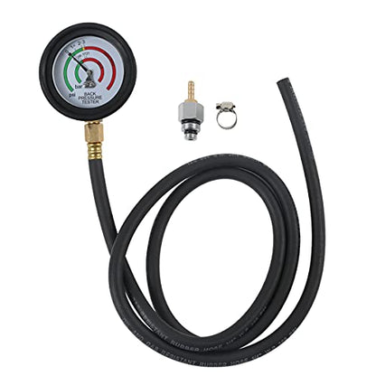 CMTOOL Exhaust Back Pressure Tester Kit with Carton Packaging, Professional Car Exhaust Back Pressure Gauge with 6-Foot Hose, with Adapter & Hose Clamp
