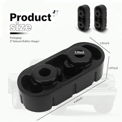 2PCS Rubber Exhaust Hangers OEM#25956663,15740212,Heavy-duty Muffler Hanger Car Accessories Compatible with Chevrolet Silverado 1500/2500/3500,Express 1500/2500/3500 (2PCS) - color: 2PCS