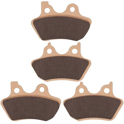 LOCOPOW Sintered Brake Pads Front and Rear for Harley Davidson Softail, Heritage Classic, Fat Boy, Dyna Electra Glide,Sportster XLH883R/2000 2001 2002 2003 2004 2005 2006 2007