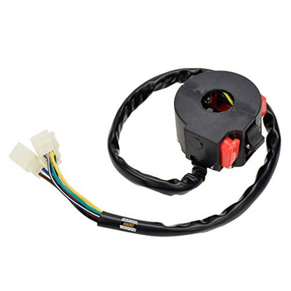 HIAORS Left Starter Kill Light Switch Male Plug Compatible with TaoTao Coolster ATV 125cc 110cc 90cc 70cc 50cc RoKeta Sunl Kazuma Chinese 4-Stroke Engine Quad 4 Wheelers Parts 8 Wires 3 Functions