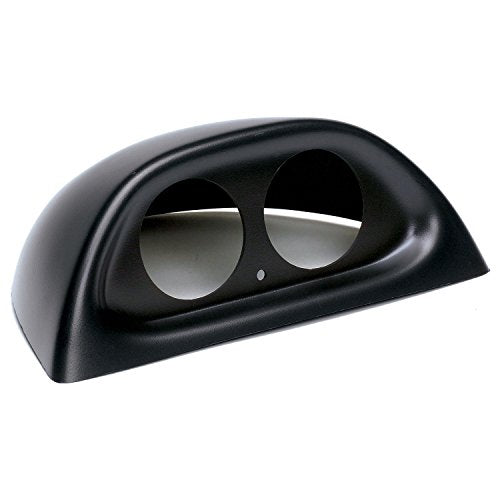 Auto Meter 10001 Gauge Works Dual Gauge Dash Pod, Black