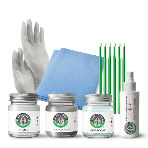ERA Paints - 1E3 - Phantom Gray Pearl for TOYOTA Exact OEM Color Match Automotive Touch Up Paint for Cars - Scratch & Chip Repair for Metal & Plastic - Pro Kit - Made in USA - style: Touch Up Jar/Clr/Primr/PrepKit
