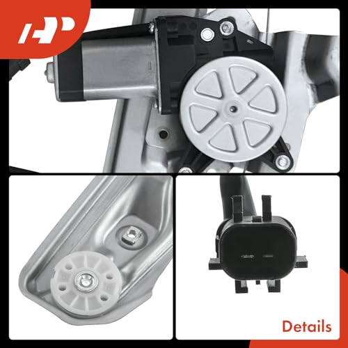 A-Premium Rear Driver Side Power Window Regulator with Motor (2-Pin) - style: Rear Driver