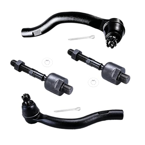 4Pcs Front Inner and Outer Tie Rod End ES80287 ES80288 EV80210 - size: ES80287 ES80288 EV80210