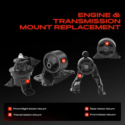 A-Premium Engine Motor Mount and Transmission Mount Kit, Set of 4