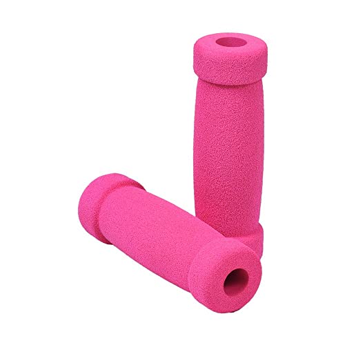 AlveyTech Handlebar Foam Grip Set - Replacement Hand Grips for Razor, Radio Flyer, Kids Kick Scooter, ATV, E-Bicycle, Electric Folding Scooters, Mountain Mini Bike Parts, fits Any 9/16" Bore Handle - color: Pink