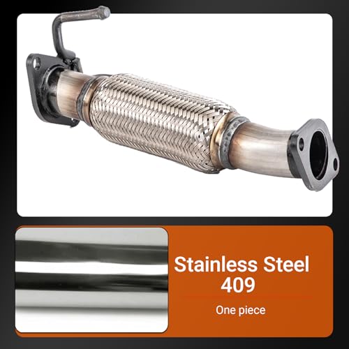 409 Stainless Steel Front Exhaust Flex Pipe Replacement 52581 - size: for 11-13 Sorento/10-12 Santa Fe 2.4L