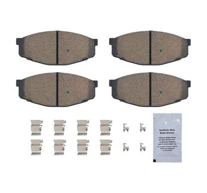 HUSCH Front Ceramic Brake Pads Kit Fit For Toyota Cressida 1988-1981 - size: D207-7127