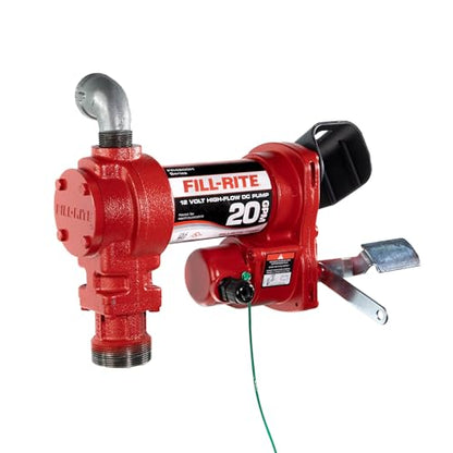 Fill-Rite FR4204H 12V 20 GPM Fuel Transfer Pump (Pump Only) | Gasoline, Diesel, Kerosene, Ethanol Blends, Methanol Blends, & Biodiesel - style: Pump Only