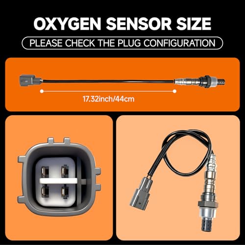Upstream & Downstream O2 Sensor Set|Direct Replacement OE #234-4622|Oxygen Sensor Compatible with For Lexus,for Pontiac,for Toyota 1.5L/2.0L/2.4L/2.5L/3.0L 1994-2017 Models INCLUDES GLOVES - size: 234-4622