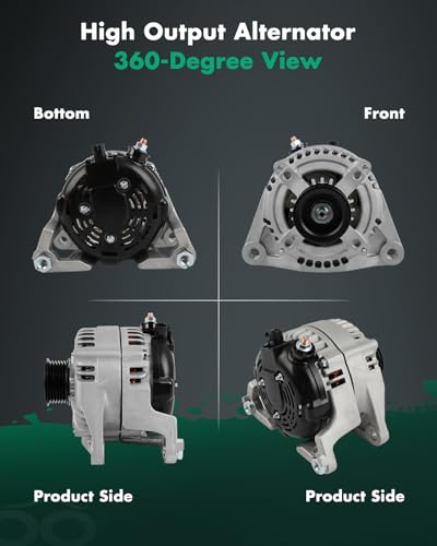 SCITOO 12V 160Amp Alternator Fit for Dodge for Ram 1500 2009-2010 - size: Small, style: 11299 Alternator
