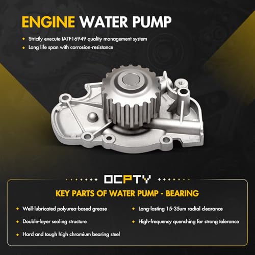 OCPTY Timing Belt Kit with Water Pump tensioner Replacement 14510-PT0-004