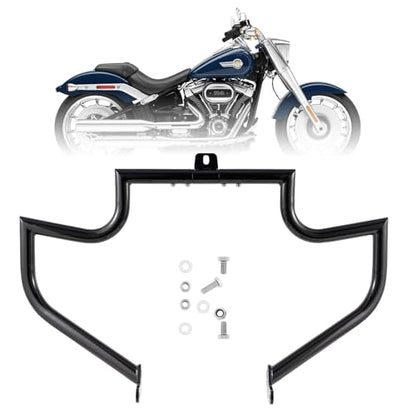 Kinglemc Crash Bar Engine Guard for Harley Softail(Gloss Black-B) - color: Gloss Black-B