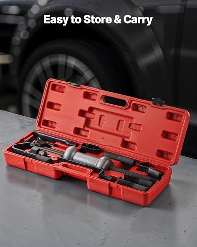 VEVOR Dent Puller Kit, 13-in-1 Slide Hammer Dent Removal Kit, Heavy-Duty Auto Body Truck Repair Automotive Damage Remover Tool Repair Frame with Carrying Case, Extension Rod, Non-Slip Handle - size: 13-in-1