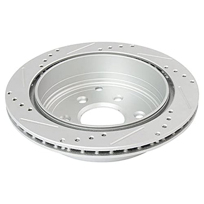 TRQ Performance Front and Rear Ceramic Brake Pad and Rotor Set Coated