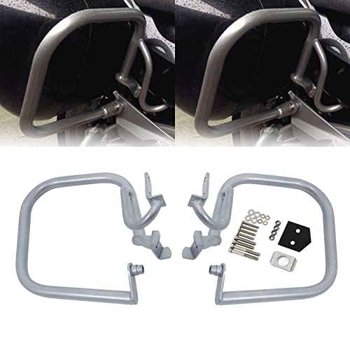 Worldmotop Engine Guard Highway Crash Bar Protector Replacement for BMW R1200RT R 1200RT 2004-2013 Saddlebags Guard(Rear-sliver) - size: Rear-sliver