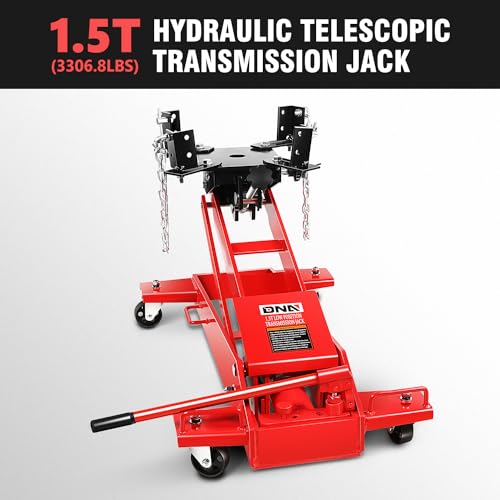 DNA Motoring Hydraulic Transmission Jack, 1.5 Ton Heavy Duty Roll Under Service/Floor Jack, 9.1-36.6 in Height Range,TOOLS-00321 - style: 1.5 Ton