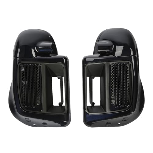 HR3 Midnight Blue Water-Cooled Vented Fairing Lowers Kit Compatible with 2019 Street Glide FLHX 2020 Road Glide Limited FLTRK (Replace for OEM) - color: Midnight Blue