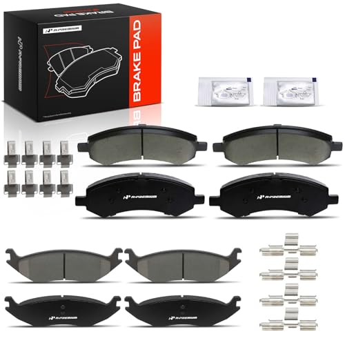 A-Premium Front and Rear Ceramic Brake Pads Compatible with Chrysler