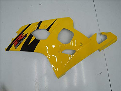 YTL Yellow Black Full Fairing Fit for Suzuki 2004-2005 GSXR 600/750 - color: 009 Yellow Black