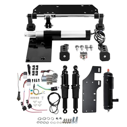 Electric Center Stand/Air Ride Suspension Tank Fits for Harley Touring 2017-2025 Bagger Road King, Road Glide, Street Glide, Electra Glide, Ultra-Classic - color: Electric Center Stand/Air Ride Kits