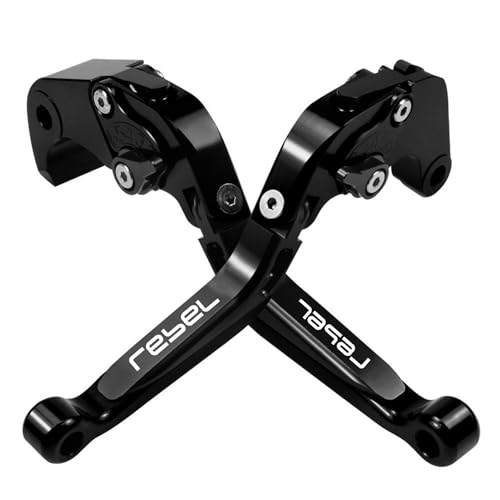 Clutch Brake Levers for Honda Rebel 500 300 2017-2022, Black - color: Black
