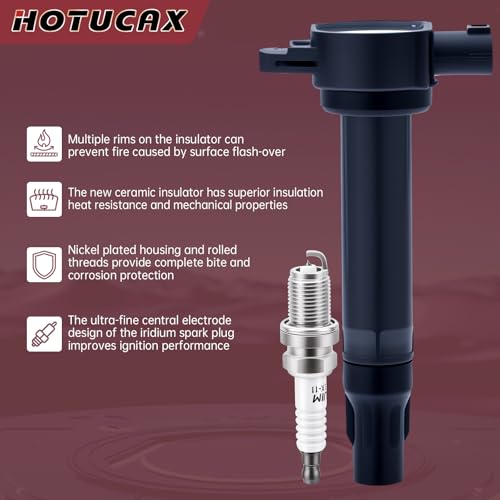 UF589 Ignition Coils & Spark Plugs Tune Up Kit, 4 Pack - size: UF589 & Spark Plugs